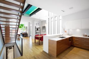 Open plan contemporary living space.